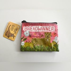 NWT Blue Q Breadwinner Coin Purse
